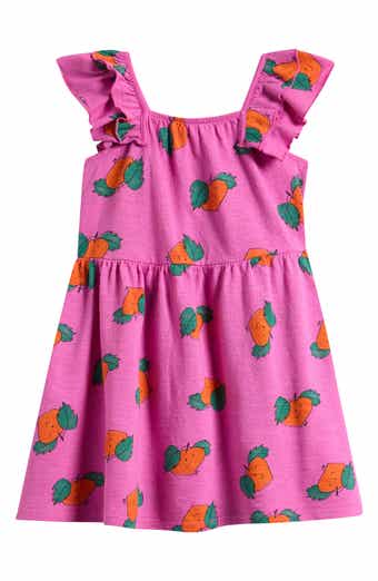 Kids' Tangerine Organic Cotton Dress