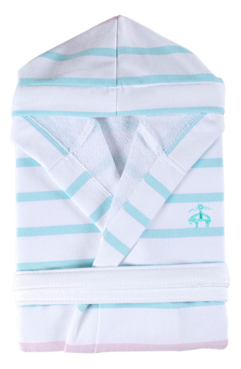 Brooks Brothers Turkish Peshtemal Cotton Robe, Alternate, color, Pink