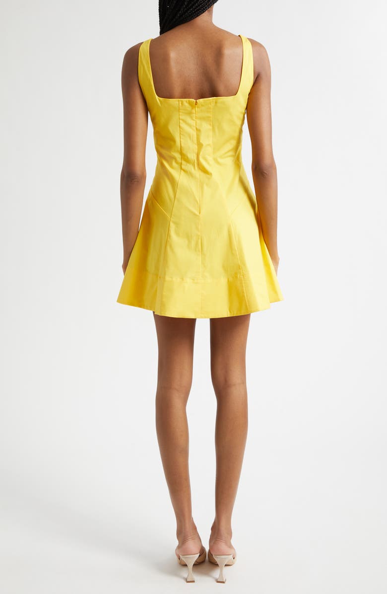 STAUD Willow Sleeveless Minidress, Alternate, color, Sunshine