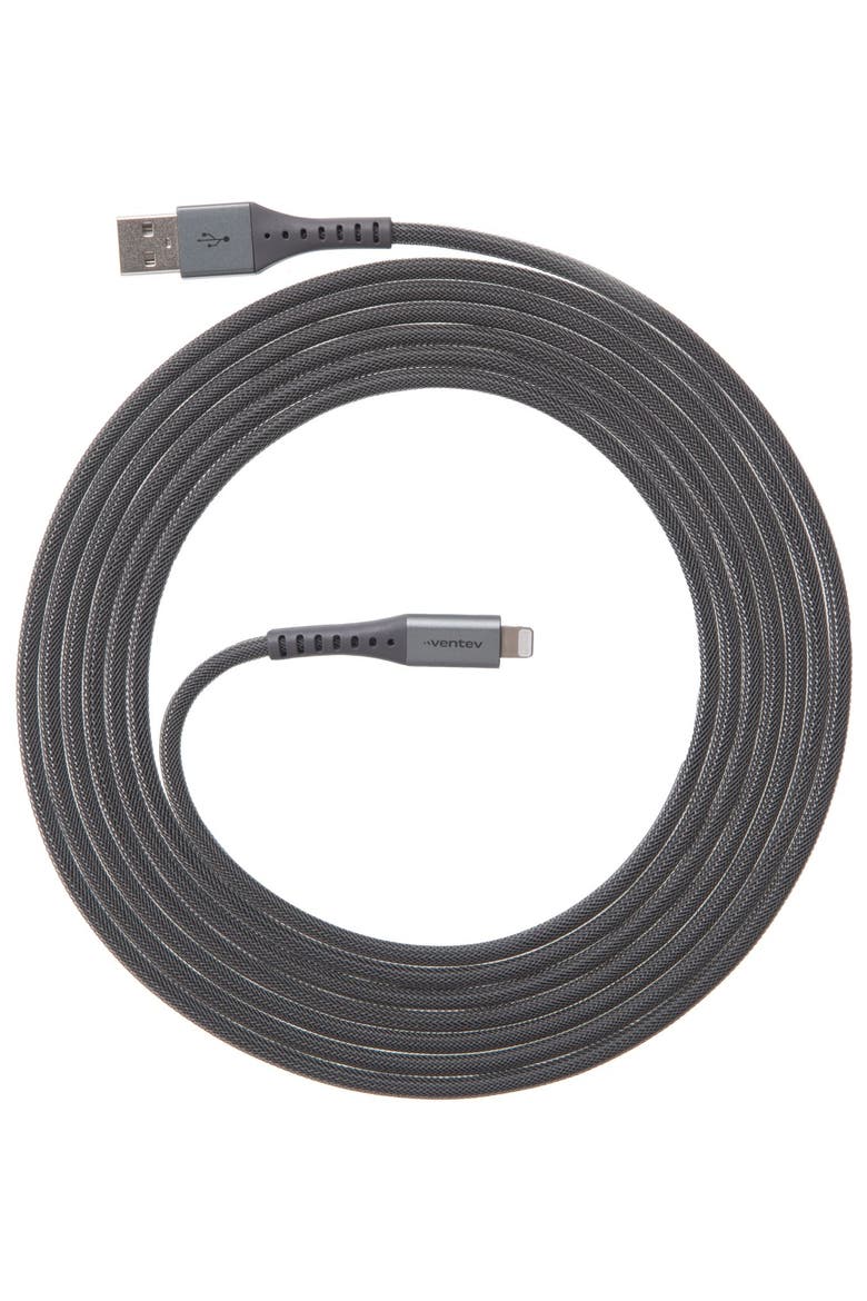 Alloy USB-A to Apple Lighting High Speed Ultradurable 10 Foot Cable, Main, color, Silver