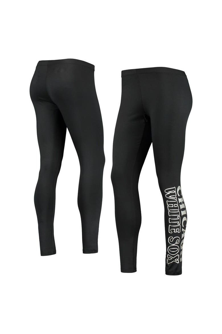 Women's G-III 4Her by Carl Banks Black Chicago White Sox Stadium Lightweight Leggings, Main, color, Black