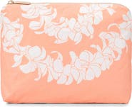 Aloha Collection Small Plumeria Lei Water Resistant Zip Pouch