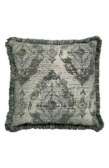 Studiochic Toscana Jacquard Square Accent Pillow In Gray