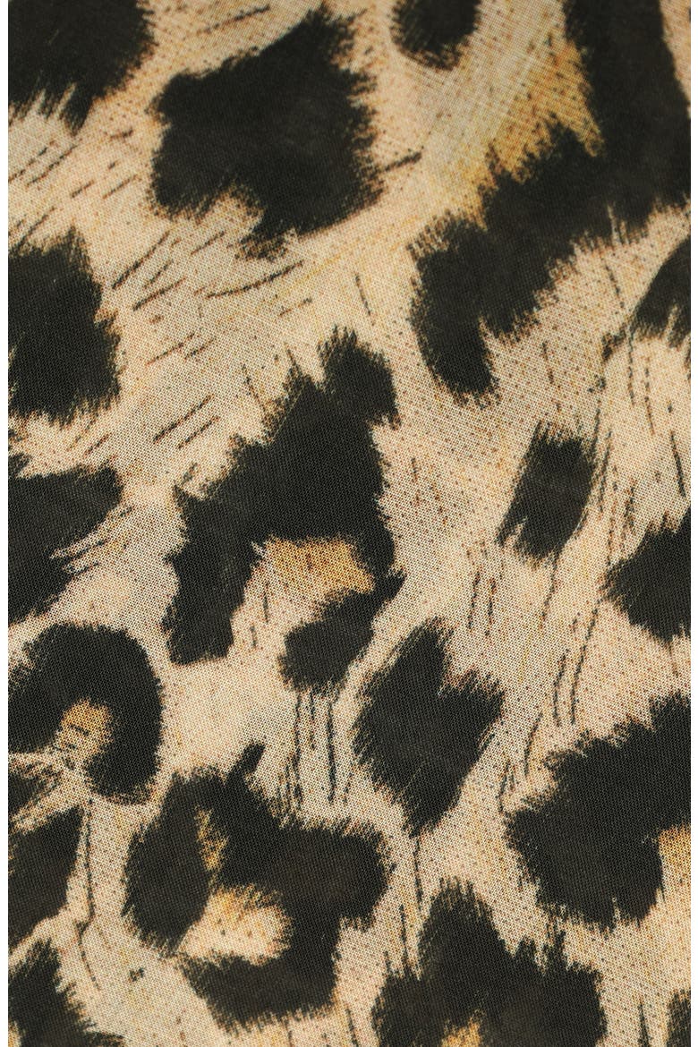 Leopard Print Scarf, Alternate, color, BEIGE
