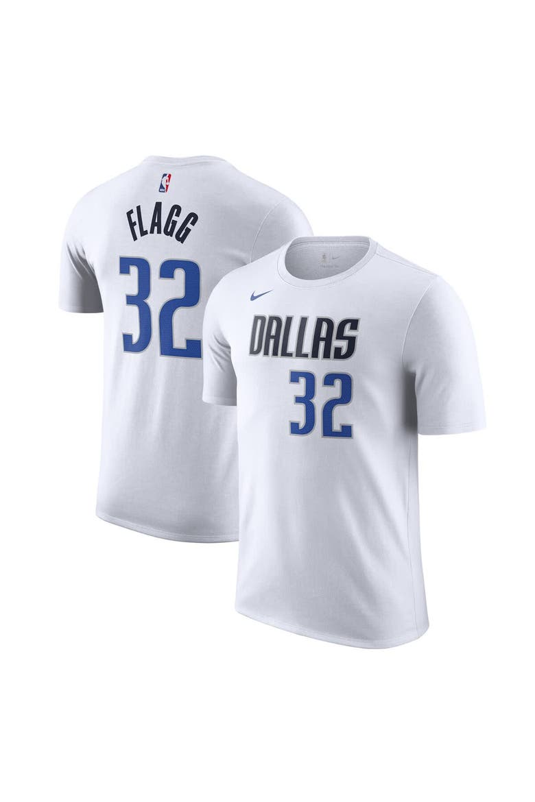Men's Nike Cooper Flagg White Dallas Mavericks 2025 NBA Draft First Round Pick Association Edition Name & Number T-Shirt, Main, color, White