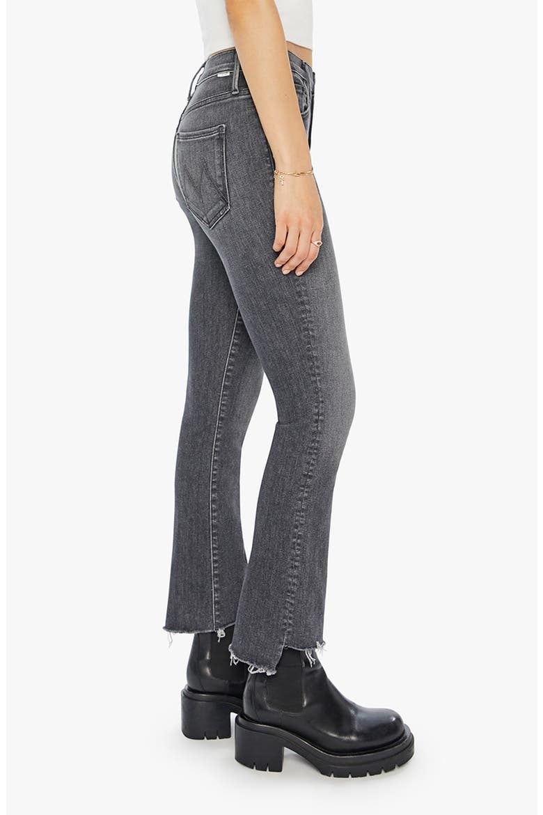 The Insider High Waist Frayed Step Hem Crop Bootcut Jeans, Alternate, color, UP IN SMOKE