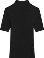 Theory Leenda Merino Wool Mock Neck Sweater