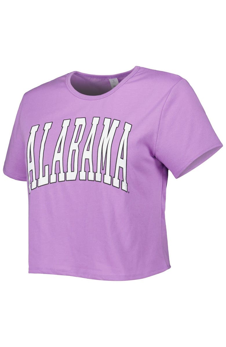 ZOOZATZ Women's ZooZatz Purple Alabama Crimson Tide Core Fashion Cropped T-Shirt, Alternate, color, 