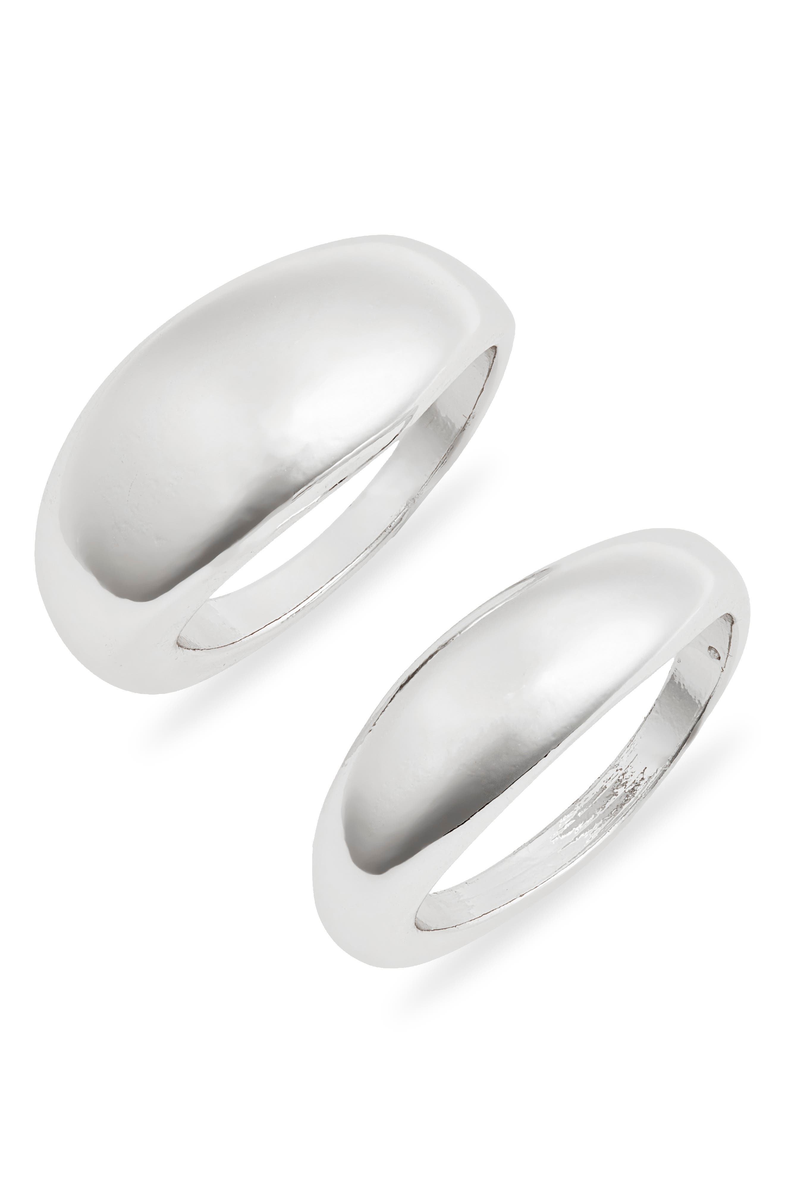 Open Edit Set of Two Domed Rings