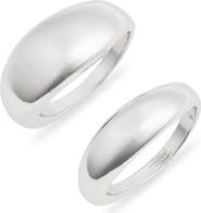 Open Edit Set of Two Domed Rings