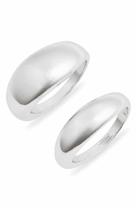 Open Edit Set of Two Domed Rings