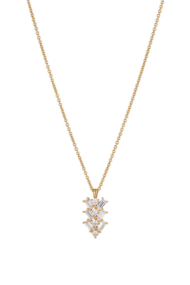 Pave The Way Cubic Zirconia Pendant, Main, color, GOLD