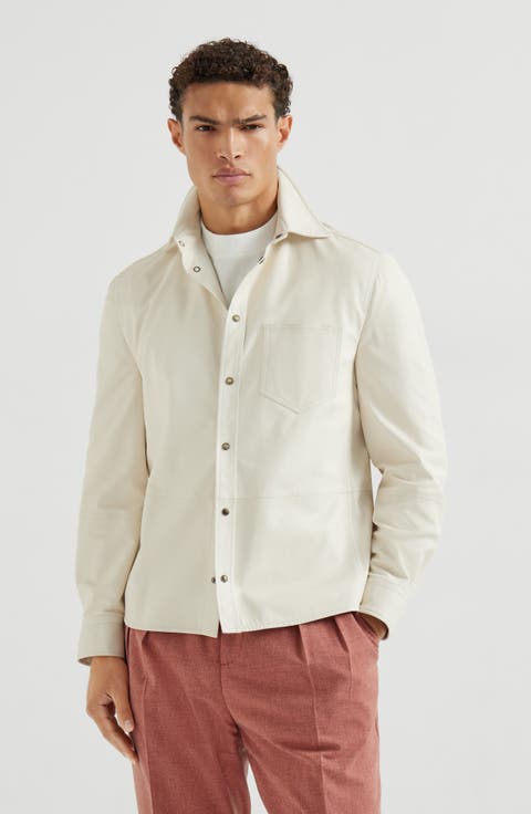 Calfskin overshirt