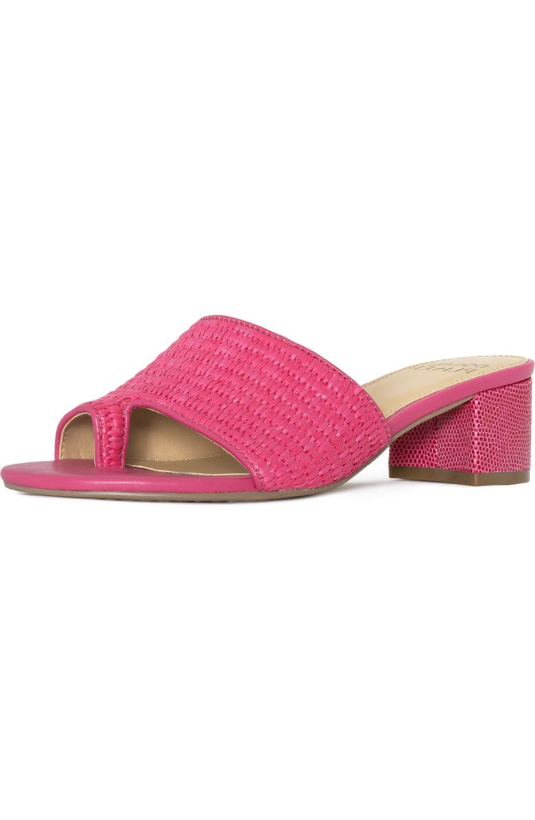 Donald Pliner Naia Embossed Slide Sandal, Alternate, color, Magenta