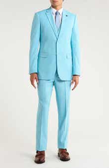 ZEGARIE Aqua Mélange 3-Piece Suit