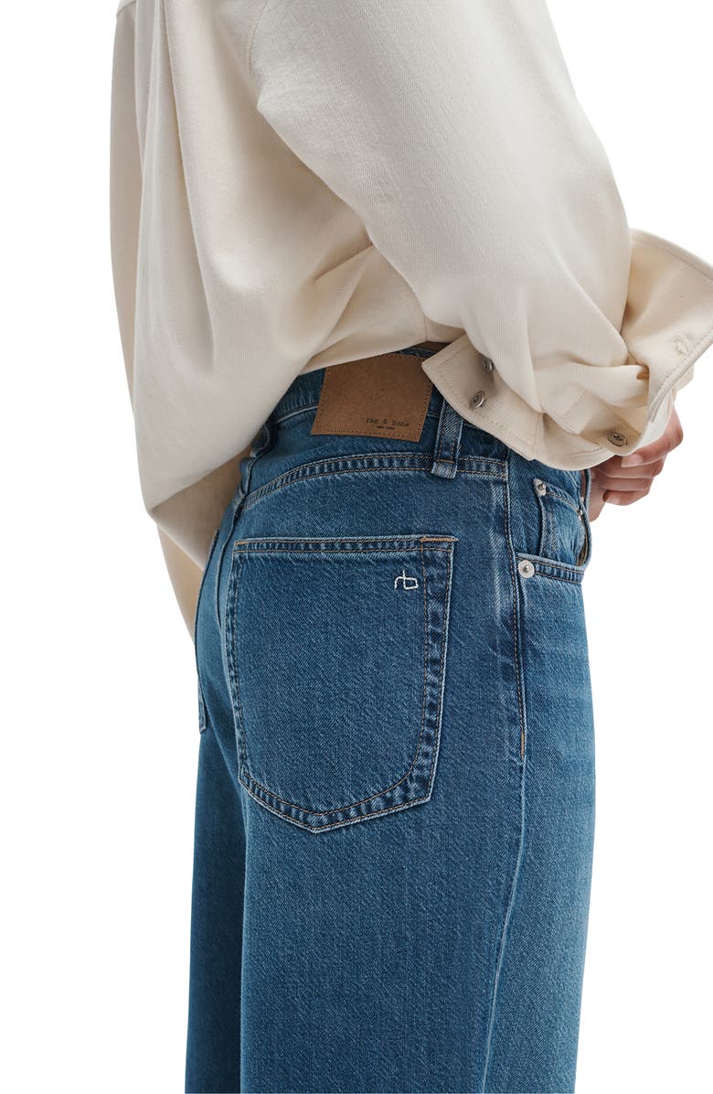 rag & bone Featherweight Andi Ankle Wide Leg Jeans, Alternate, color, Millerton