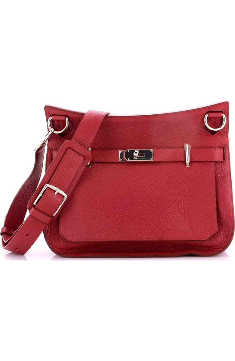 Pre-Owned Hermes Jypsiere Bag Clemence 31, Main, color, Rubis