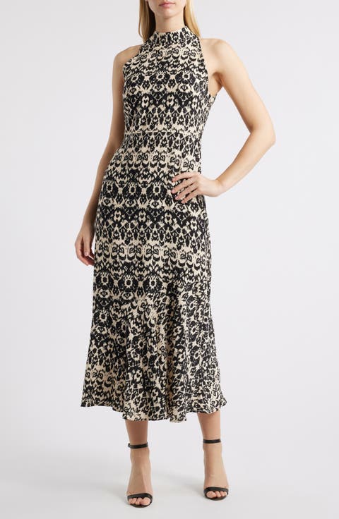 Ikat Sleeveless Maxi Dress