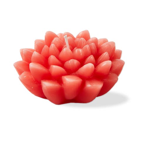 Blossom Flower Shaped Pink Paraffin Wax Candle Novelty