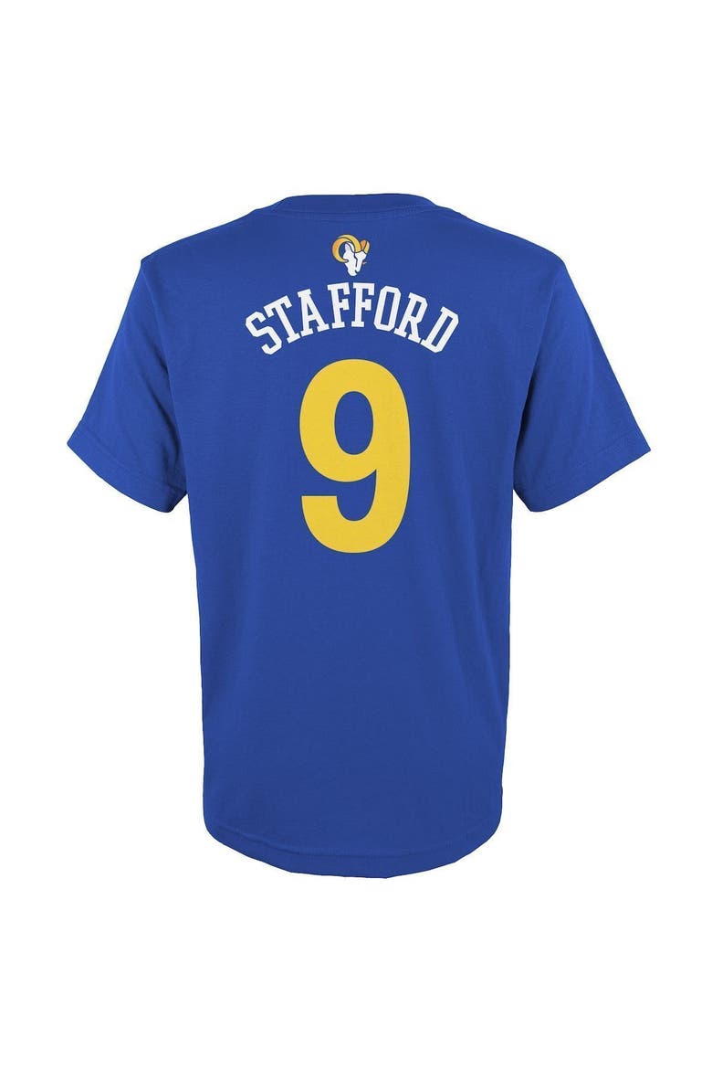 Youth Matthew Stafford Royal Los Angeles Rams Mainliner Name & Number T-Shirt, Alternate, color, Royal