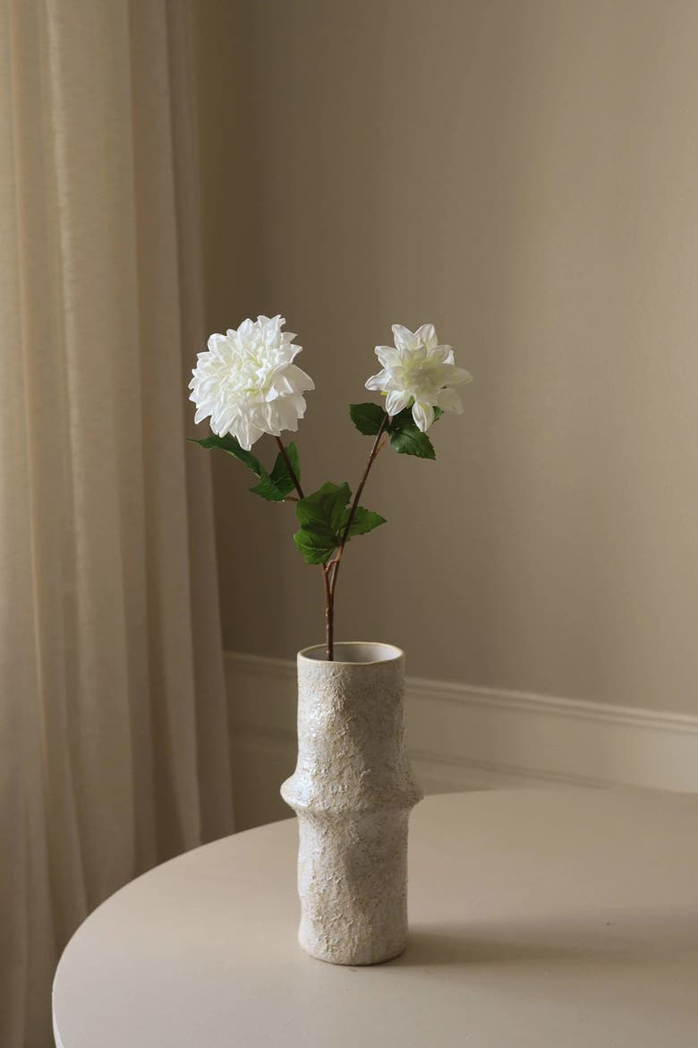 White Dahlia Flower, Alternate, color, White