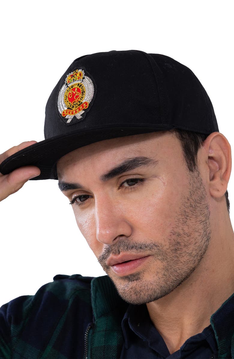 Members Only Twill Baseball Cap - Members Only Crest, Alternate, color, Black