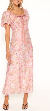 Petal & Pup Therese Floral Puff Sleeve Midi Dress