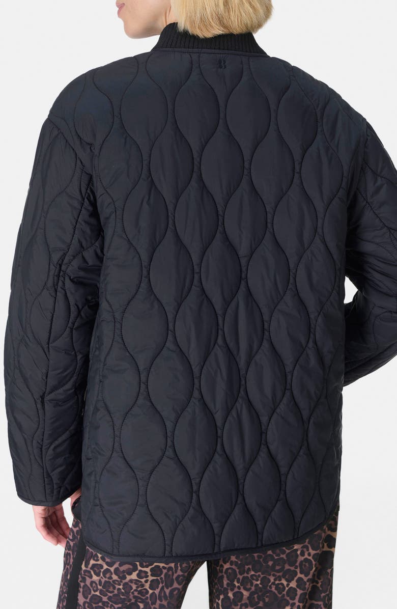 Sweaty Betty On the Move Quilted Jacket, Alternate, color, Black
