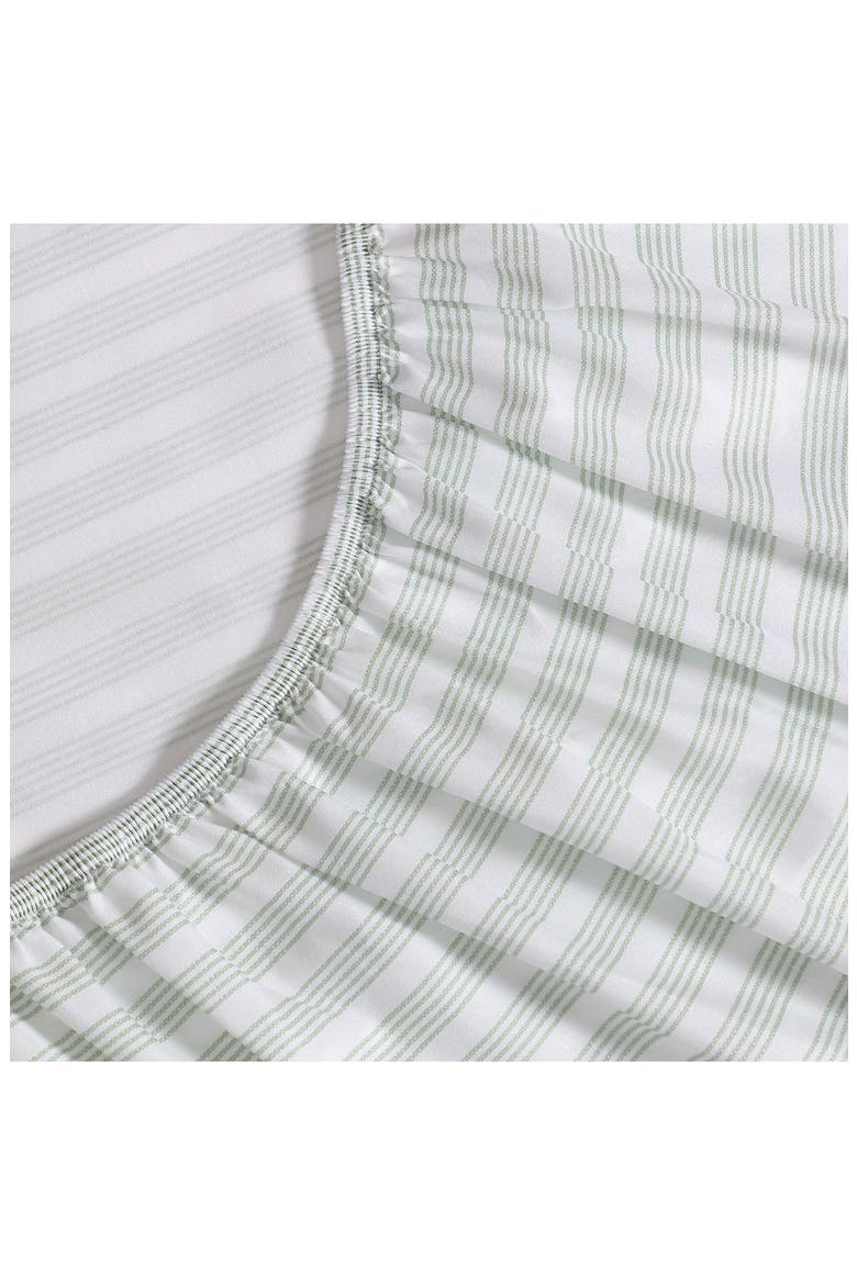 Beasley Stripe Cooling Microfiber Sheet Set, Alternate, color, SAGE/ WHITE