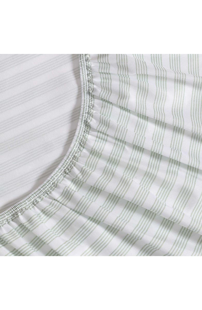 Nautica Beasley Stripe Cooling Microfiber Sheet Set, Alternate, color, Sage/ White