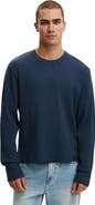 Cotton On Men's Cropped Fit Textured Long Sleeve