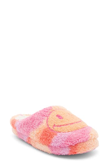 Joe Boxer Faux Fur Clog Slipper In Pink