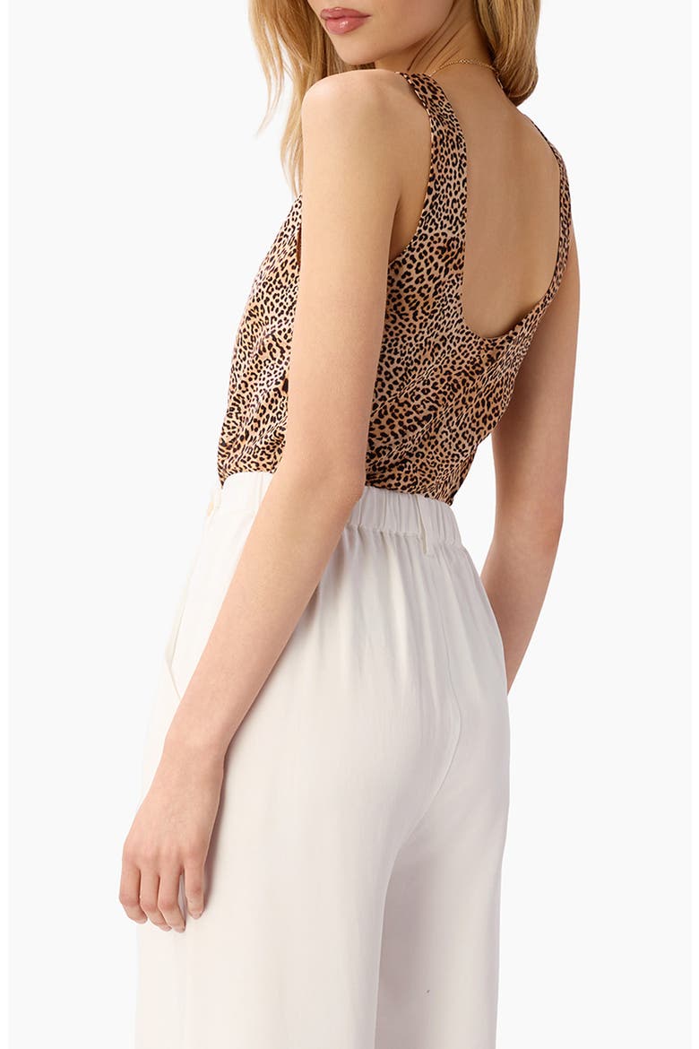 Andressa Silk Shell, Alternate, color, LEOPARD