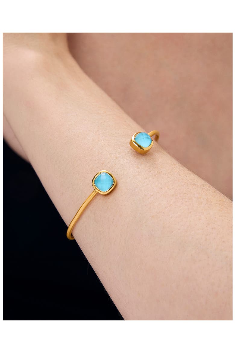 Monterey Twist Cuff Bracelet, Alternate, color, IRIDESCENT TURQUOISE/ GOLD