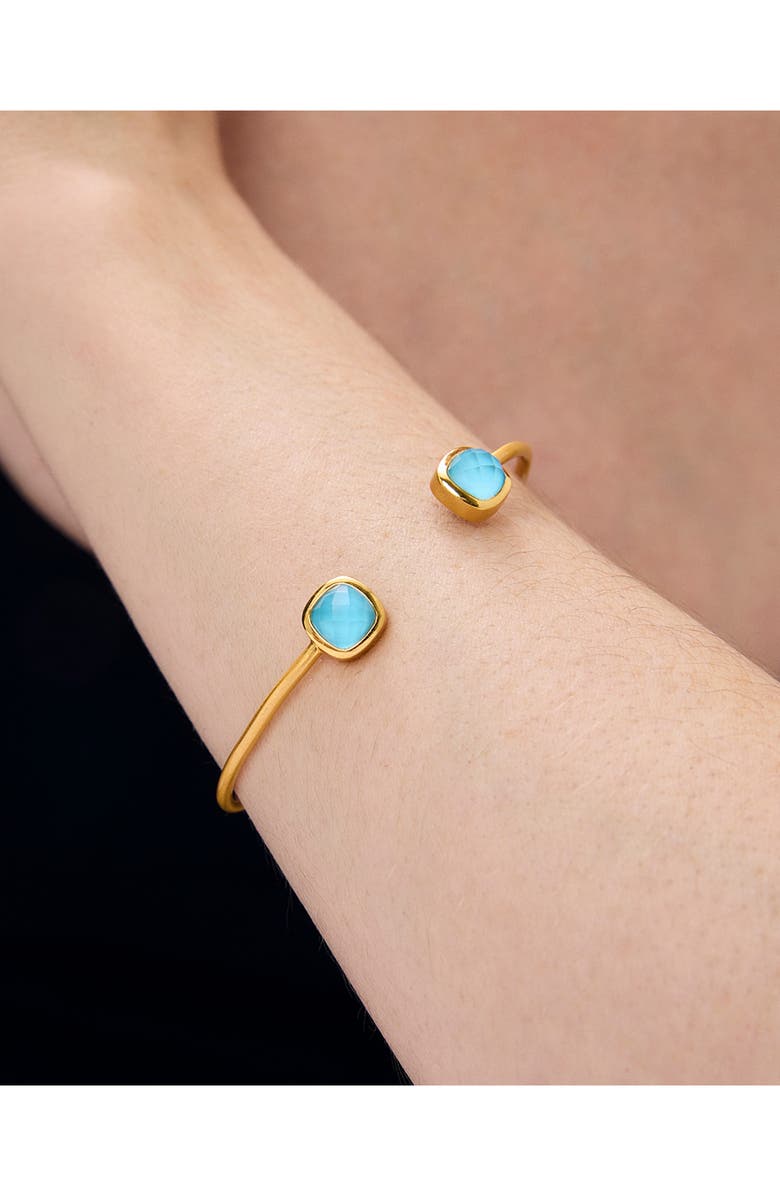 Dean Davidson Monterey Twist Cuff Bracelet, Alternate, color, Iridescent Turquoise/ Gold