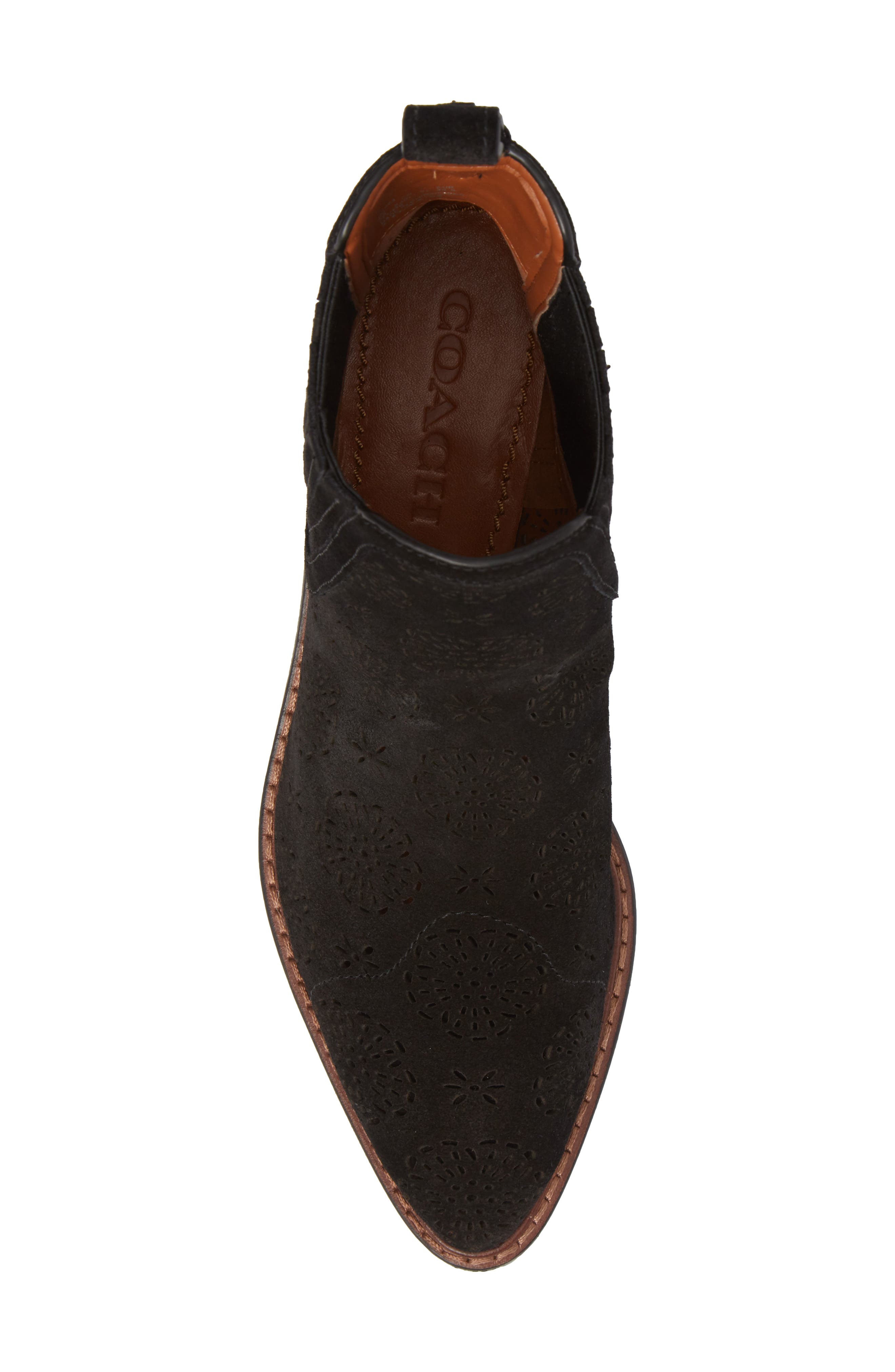COACH Bowery Tea Rose Cutout Chelsea Bootie, Alternate, color, 