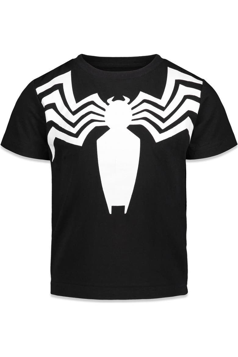 Spider-Man 3-Pack Short Sleeve T-Shirts, Alternate, color, Venom Black Red