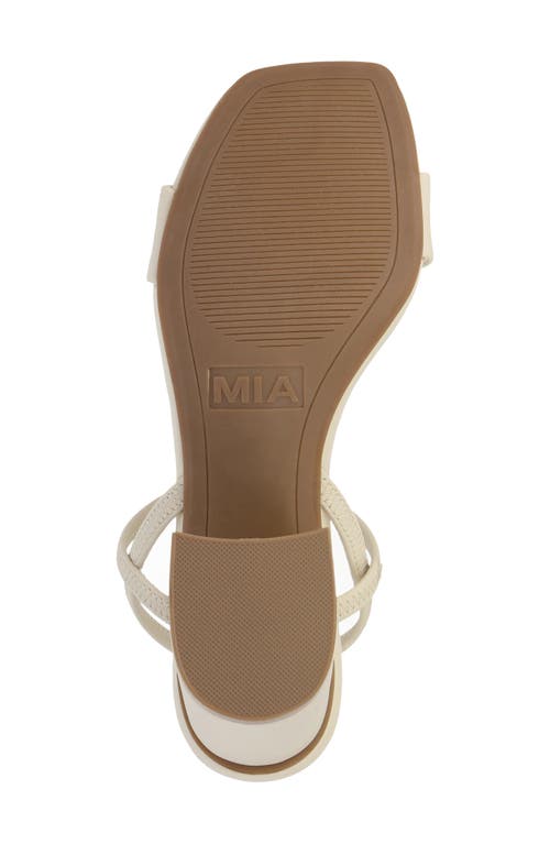Mia Zissy Block Heel Sandal In White