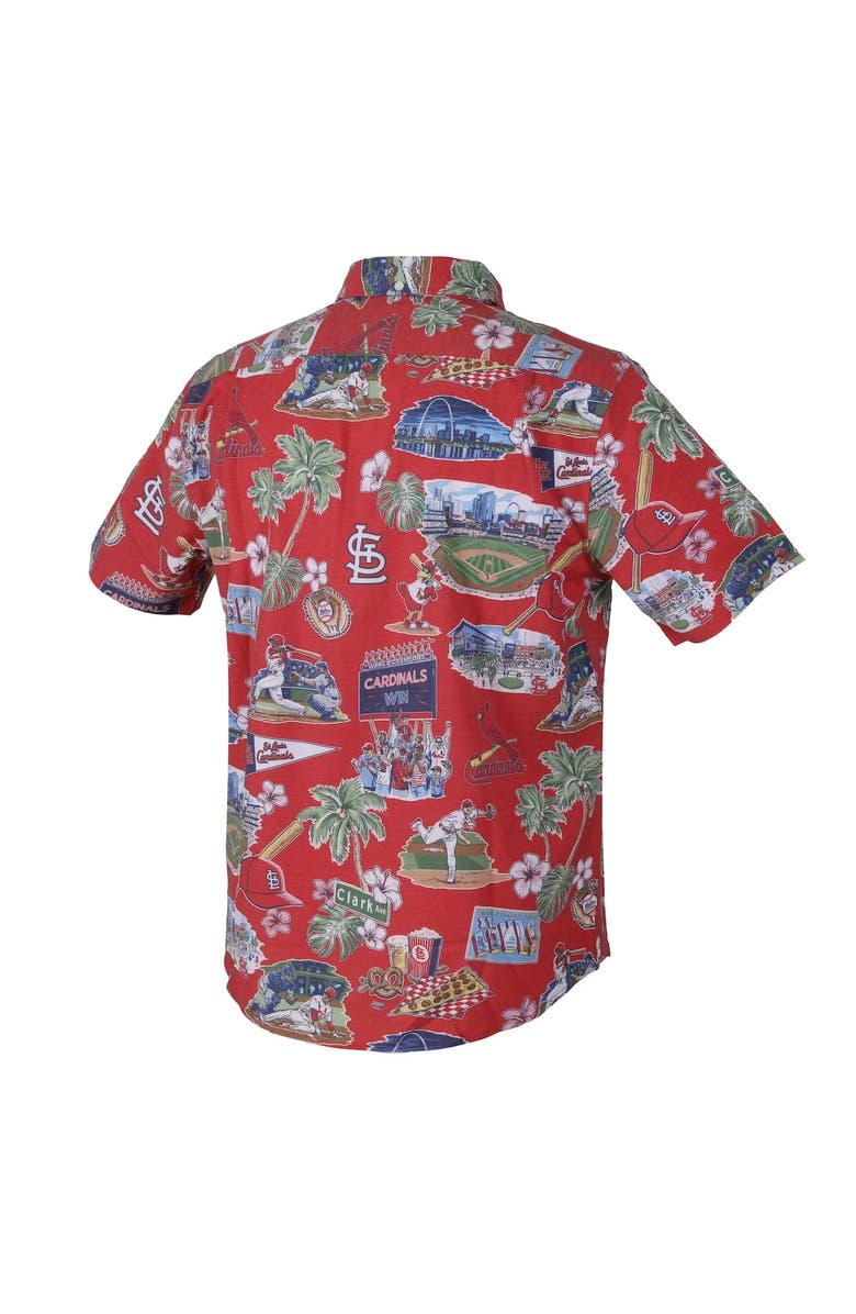 Reyn Spooner Men's Reyn Spooner Red St. Louis Cardinals Scenic Tri-Blend Performance Button-Up Top, Alternate, color, Red