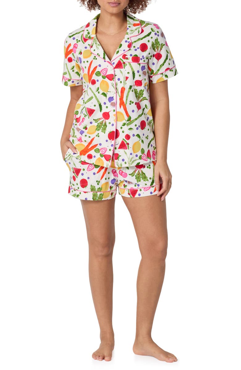 BedHead Pajamas Stretch Cotton Jersey Pajamas, Main, color, Organic Garden