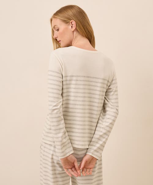 Pact Organic Cotton Cool Stretch Relaxed Sleep Shirt In White
