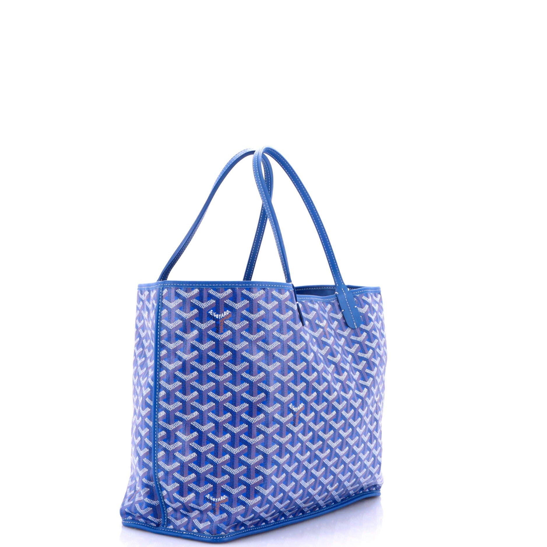 Pre-Owned Goyard Anjou Reversible Tote Coated Canvas PM, Alternate, color, Blue