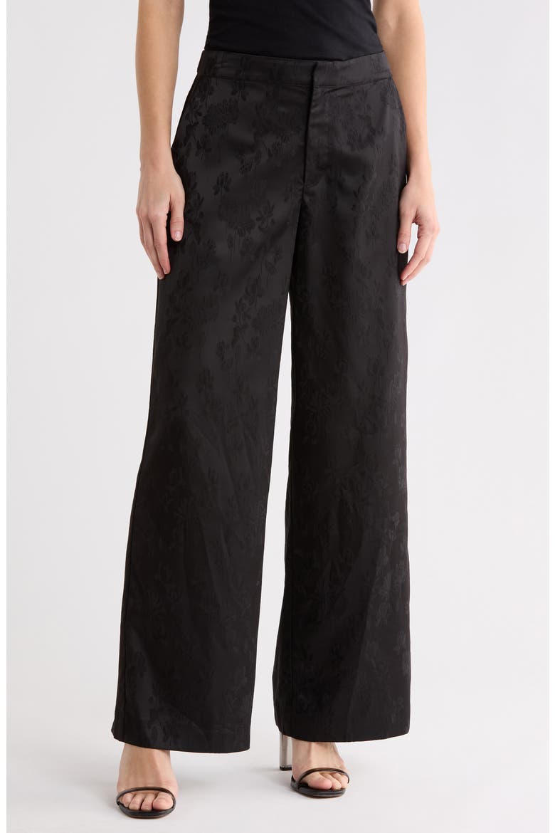 Shelly Wide Leg Pants, Main, color, ROSE PINK JACQUARD