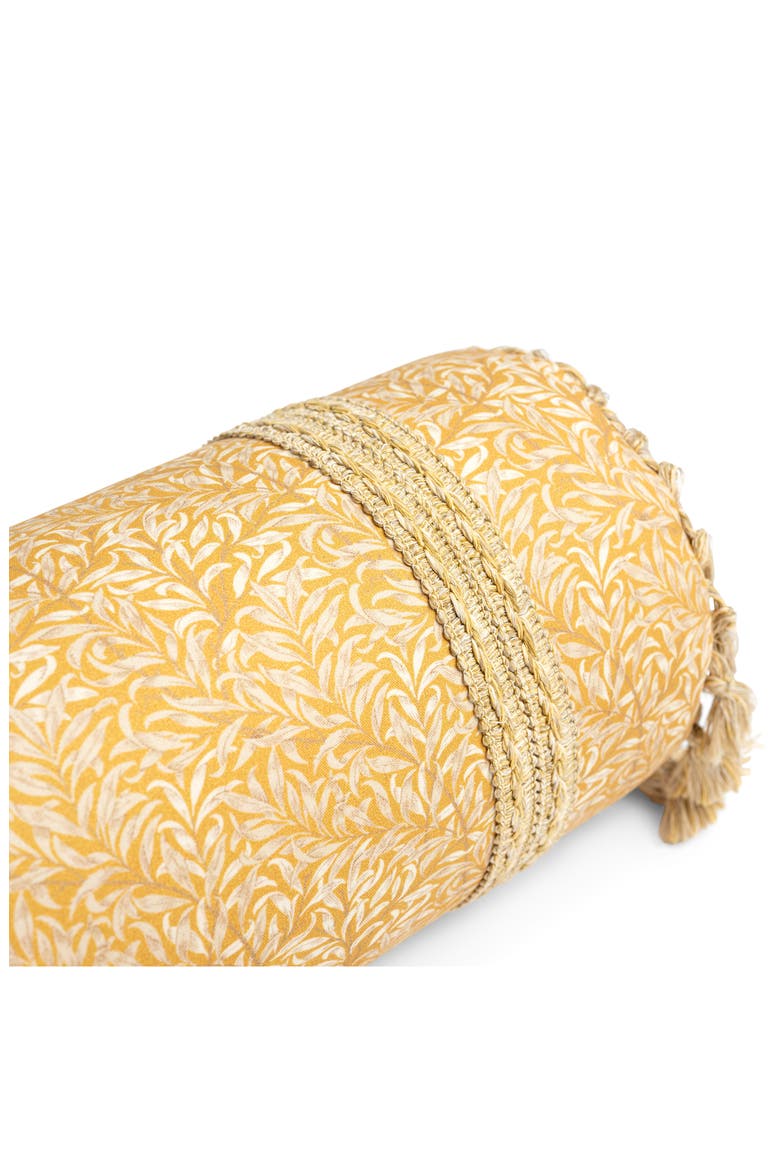 Zen Cotton Bolster Pillow, Alternate, color, GOLDEN WILLOW BOUGHS