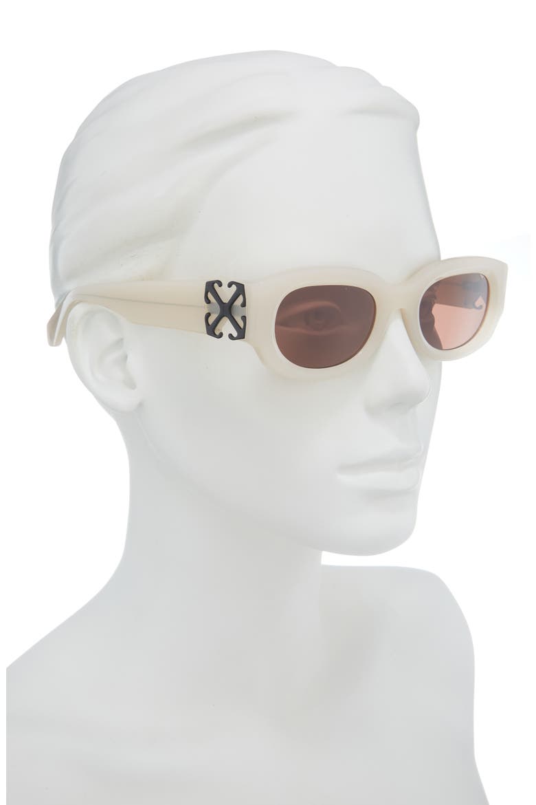 Palmer Oval Sunglasses, Alternate, color, BEIGE BROWN