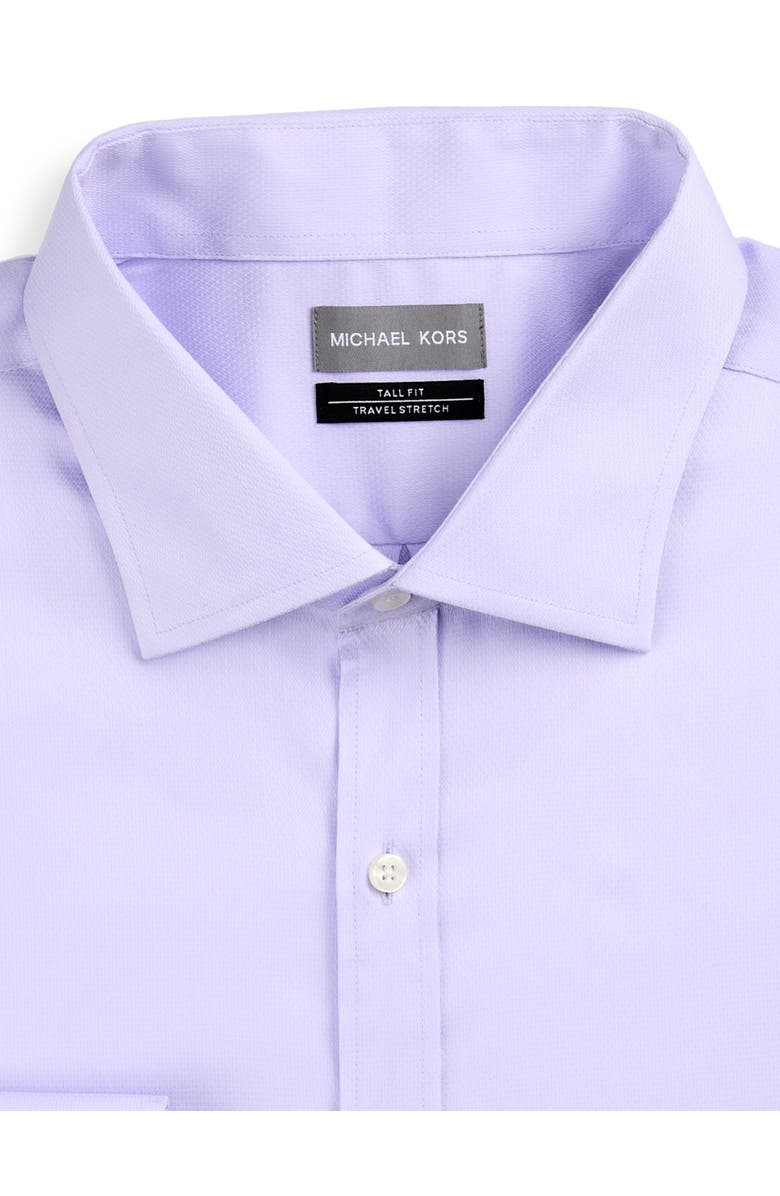 Michael Kors Big & Tall Non-Iron Solid Dress Shirt, Alternate, color, Purple