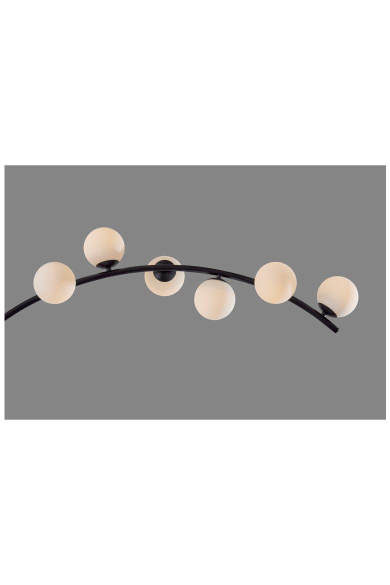 Ronan LED Arc Lamp, Alternate, color, BLACK