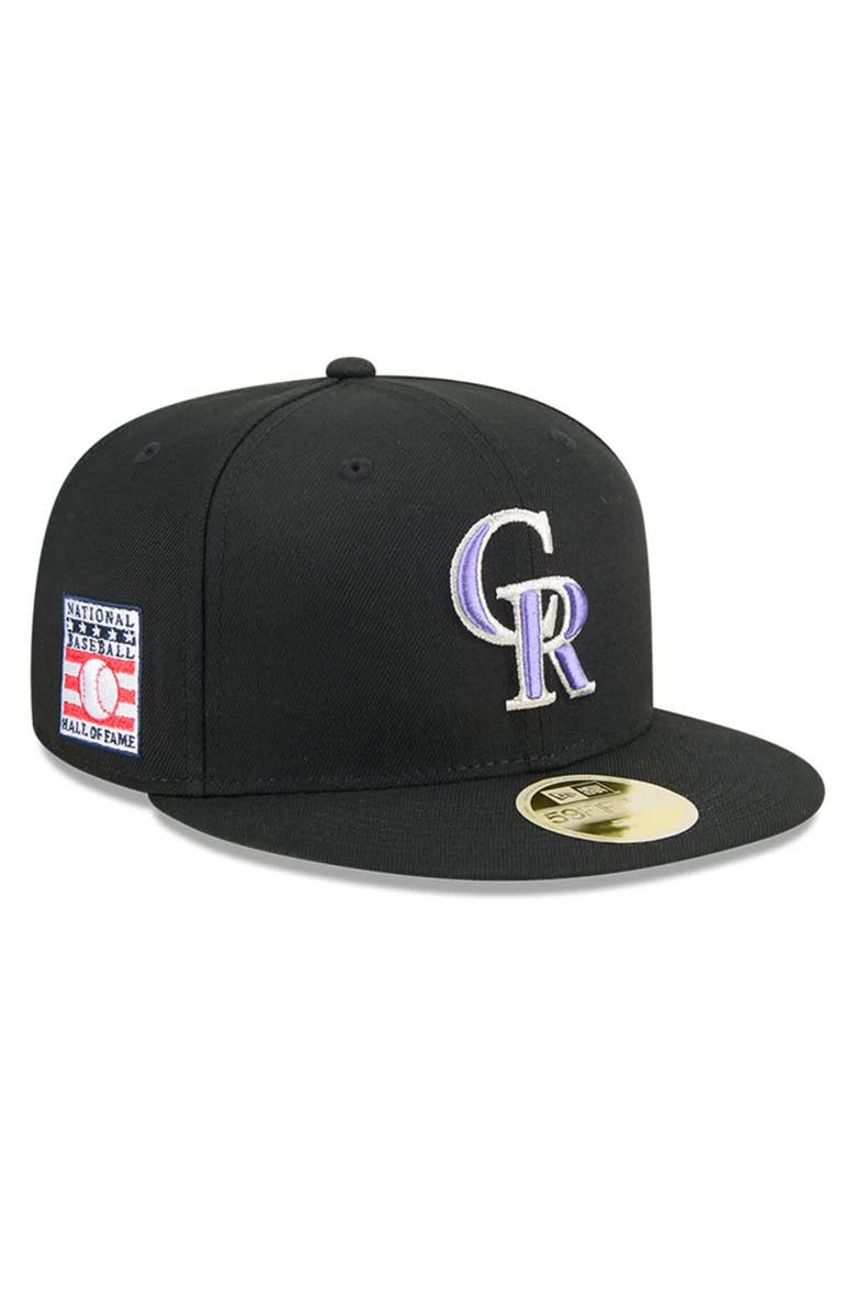 New Era Men's New Era Black Colorado Rockies Baseball Hall of Fame 59FIFTY Fitted Hat, Main, color, 