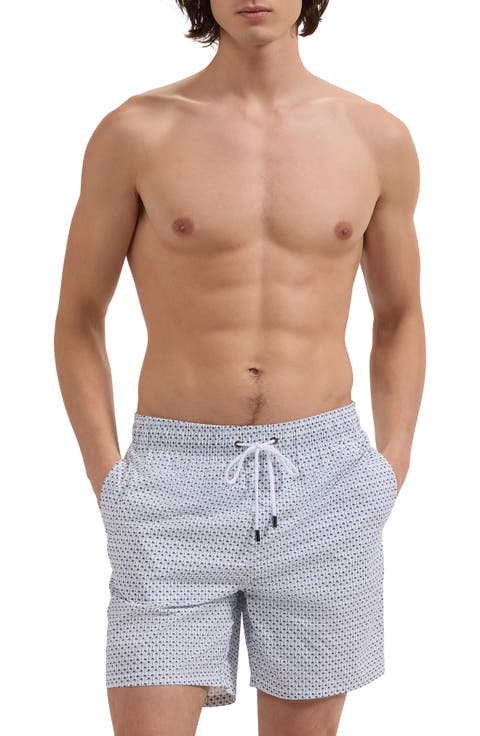 Kai Palm Print Swim Trunks