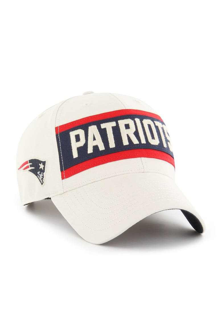 Men's '47 Cream New England Patriots Crossroad MVP Adjustable Hat, Main, color, Cream